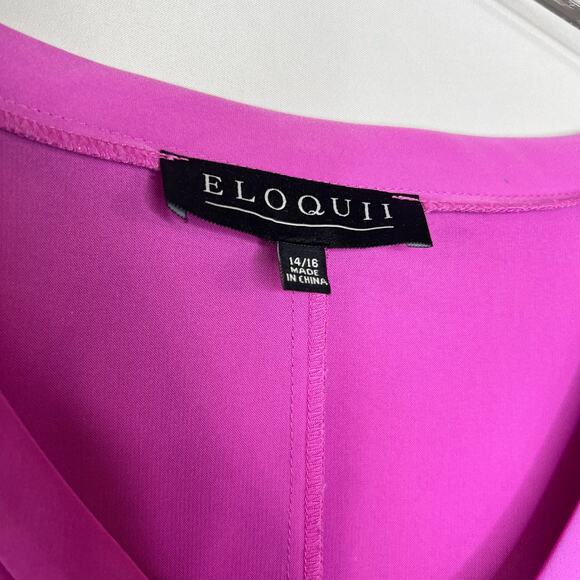 Eloquii Pink Dolman Style Dress Size 14/16 - Picture 3 of 5